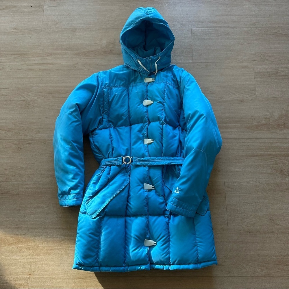 Vintage 80s Gerry Blue Down Fill Puffer Parka Ski Winter Outdoor Made in…